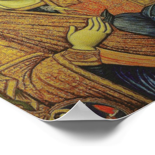 Symbol der Jungfrau Mary Poster (Ecke)