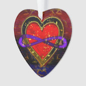 Symbol der künstlerischen Unendlichkeit des Herzen Ornament (Vorderseite)