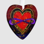 Symbol der künstlerischen Unendlichkeit des Herzen Ornament (Vorderseite)