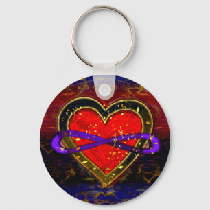 Symbol der künstlerischen Unendlichkeit des Herzen Schlüsselanhänger