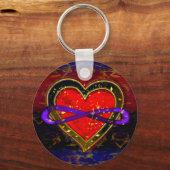 Symbol der künstlerischen Unendlichkeit des Herzen Schlüsselanhänger (Vorderseite)