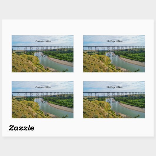 Symbol der Lethbridge-Eisenbahn Rechteckiger Aufkleber (Blatt)