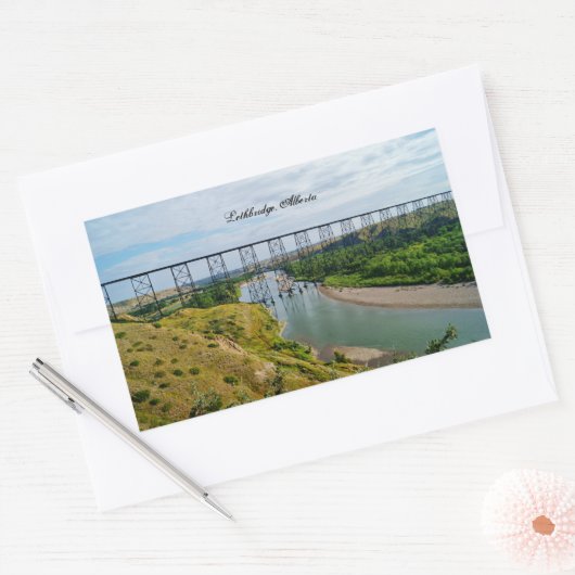 Symbol der Lethbridge-Eisenbahn Rechteckiger Aufkleber (Umschlag)