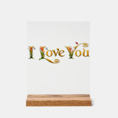 Symbol der Liebe_Benutzerdefinierte schöne Acrylze Acrylschild (Vorderseite)