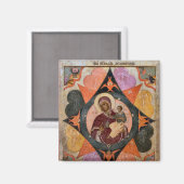 Symbol der Mutter Gottes des brennenden Bush Magnet (Vorderseite/Rückseite)