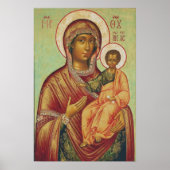 Symbol der Mutter Gottes Hodigitria Poster (Vorne)