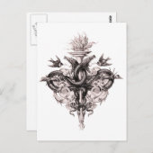 Symbol der Postkarte (Vorne/Hinten)