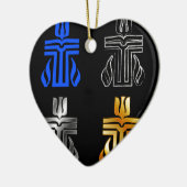 Symbol der presbyterianischen Religion Keramik Ornament (Links)