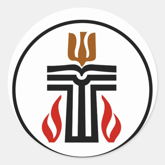 Symbol der Presbyterianischen Religion Runder Aufkleber (Vorderseite)