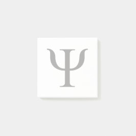 Symbol der Psychologie nach dem Auslesen Post-it Klebezettel