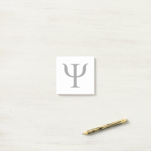 Symbol der Psychologie nach dem Auslesen Post-it Klebezettel (Auf Schreibtisch)