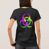 Symbol der Säurespirale Biogefährdung Shirt (Rückd (Rückseite)