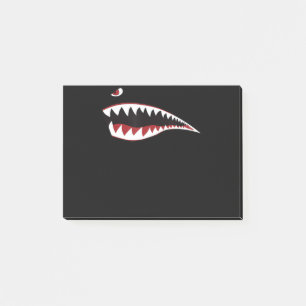 Symbol der "Shark Mouth Art" - Geschenk für den Ob Post-it Klebezettel