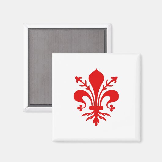 Symbol der Stadt Florenz - Italien Magnet (Vorderseite/Rückseite)