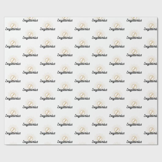 Symbol der Sternexplosion Sagittarius Geschenkpapier (Flach)