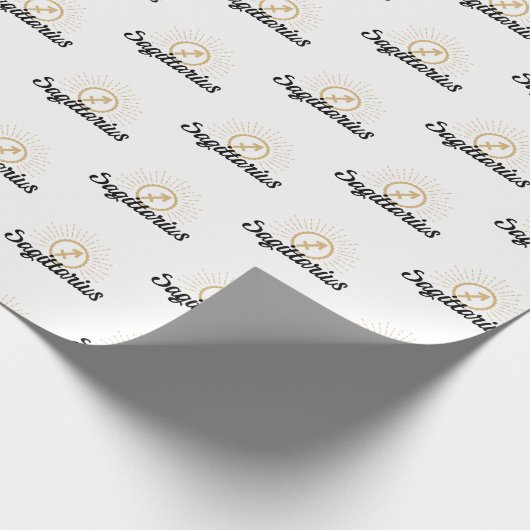 Symbol der Sternexplosion Sagittarius Geschenkpapier (Ecke)