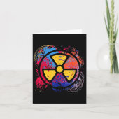 Symbol der Strahlenmedizin Bunt Radiologie Karte (Vorderseite)