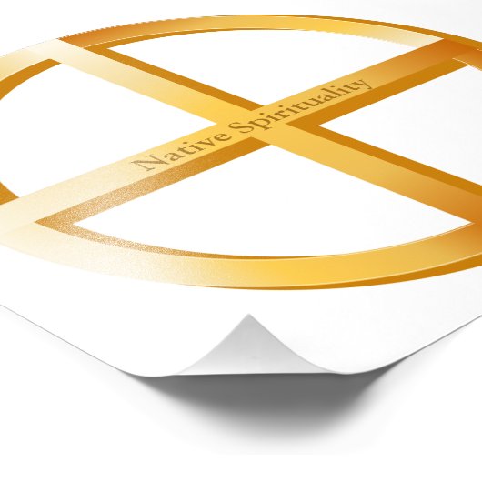 Symbol der systemeigenen Spiritualität Fotodruck (Ecke)