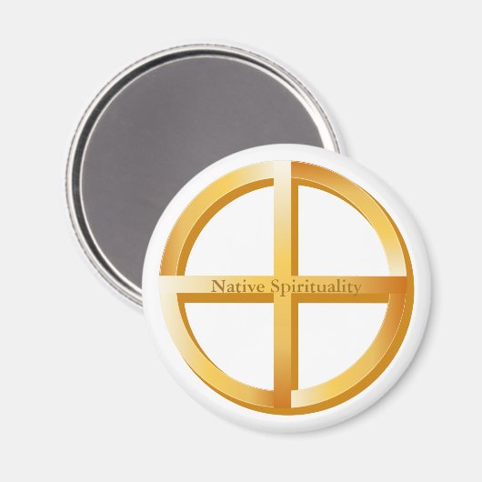 Symbol der systemeigenen Spiritualität Magnet (Vorderseite/Rückseite)