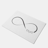 Symbol der Unendlichkeit Fußmatte (Schrägansicht)