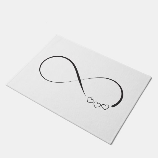 Symbol der Unendlichkeit Fußmatte (Schrägansicht)