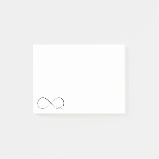 Symbol der Unendlichkeit Post-it Klebezettel (Vorderseite)