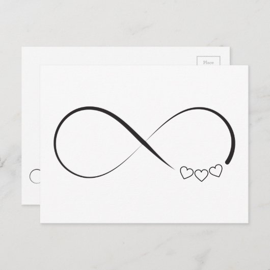 Symbol der Unendlichkeit Postkarte (Vorne/Hinten)