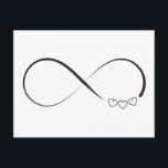 Symbol der Unendlichkeit Postkarte<br><div class="desc">Unendliche Herzen Symbol Postkarte</div>