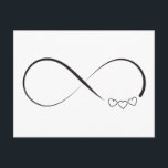 Symbol der Unendlichkeit Postkarte<br><div class="desc">Unendliche Herzen Symbol Postkarte</div>