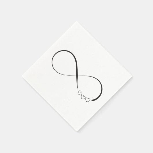 Symbol der Unendlichkeit Serviette (Ecke)