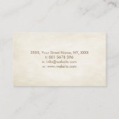 Symbol der Unendlichkeit - Zweig der Baumstruktur Visitenkarte (Rückseite)