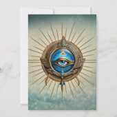 Symbol des ägyptischen Sehens, Einladung (Rückseite)