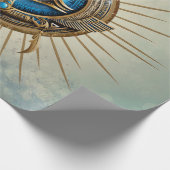 Symbol des ägyptischen Sehens, Geschenkpapier (Ecke)