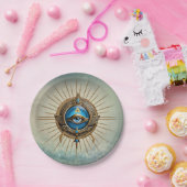 Symbol des ägyptischen Sehens, Pappteller (Party)