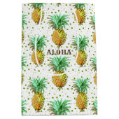 Symbol des Ananas-Hospitality Mittlere Geschenktüte (Vorderseite)