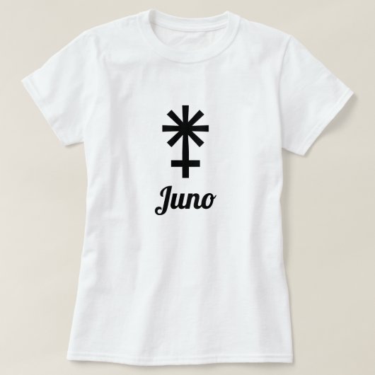 ⚵ Symbol des Asteroiden Juno T-Shirt (Design vorne)
