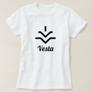 ⚶ Symbol des Asteroiden Vesta T-Shirt