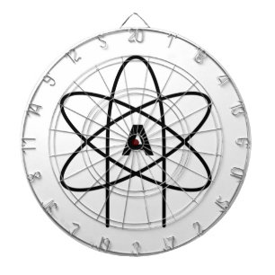 Symbol des Atheismus (Atom Emblem) Dartscheibe