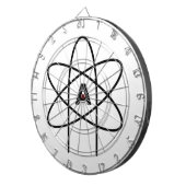 Symbol des Atheismus (Atom Emblem) Dartscheibe (Vorderseite rechts)