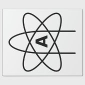 Symbol des Atheismus (Atom Emblem) Geschenkpapier (Flach)