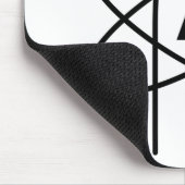 Symbol des Atheismus (Atom Emblem) Mousepad (Ecke)