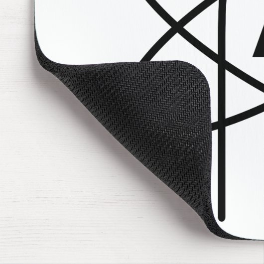 Symbol des Atheismus (Atom Emblem) Mousepad (Ecke)