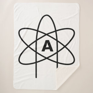 Symbol des Atheismus (Atom Emblem) Sherpadecke
