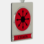 Symbol des Chaos Banner-Ornament Silber (Rechts)