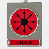 Symbol des Chaos Banner-Ornament Silber (Vorderseite)