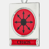 Symbol des Chaos Banner-Ornament Silber (Links)