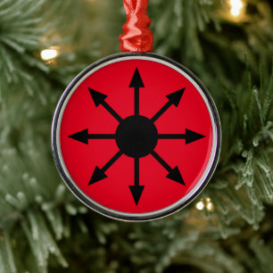Symbol des Chaos Star Ornament Aus Metall