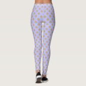 Symbol des Club-Musters Licht Periwinkle Leggings (Rückseite)