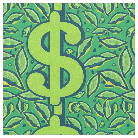 Symbol des Dollarzeichens Stoff (Nahaufnahme)