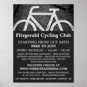 Symbol des Fahrrads, Werbung im Fahrradklub Poster